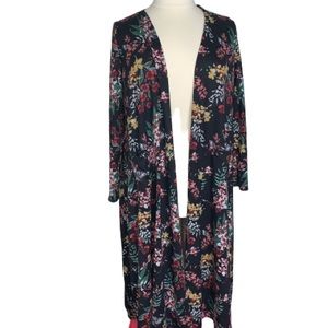 Lularoe Large Sarah Longline Duster Cardigan HTF